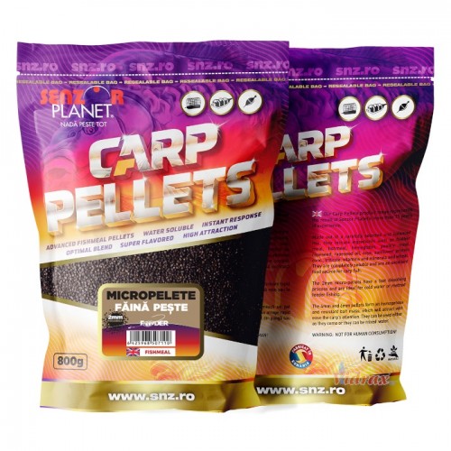 Пелети Carp Pellets Micropelete Faina de peste (рибно брашно) 2 мм - 0.8 кг - Senzor Planet Пелети Carp Pellets Micropelete Faina de peste (рибно брашно) 2 мм - 0.8 кг - Senzor Planet
